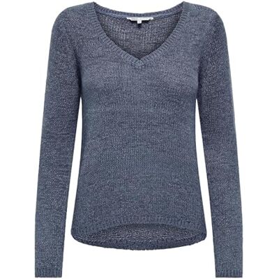15340862-4815474 Onlgeena L/S dekolt w serek KNT Noos, indygo (Vintage Indigo), L 15340862-4815474 Onlgeena L/S dekolt w serek KNT Noos, indygo (Vintage Indigo), L