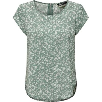 15161116 ONLY Onlvic S/S Aop Top Noos Ptm Koszulka Kobiety, Lily Pad/Aop: emma Mono Flower, 34 15161116 ONLY Onlvic S/S Aop Top Noos Ptm Koszulka Kobiety, Lily Pad/Aop: emma Mono Flower, 34