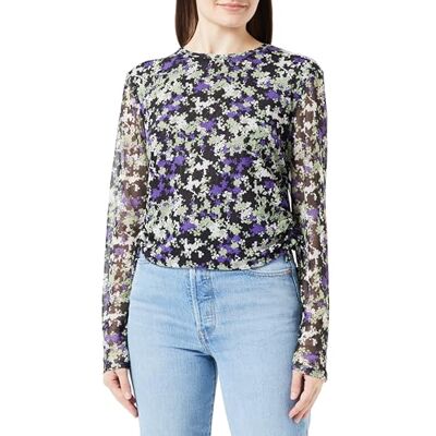 1038382 TOM TAILOR Denim Damska koszulka z długim rękawem, 32418 – Lilac Green Flower Print, XL 1038382 TOM TAILOR Denim Damska koszulka z długim rękawem, 32418 – Lilac Green Flower Print, XL