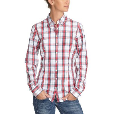 URSULA CHK SHIRT LS C6_1M80126747 Tommy Hilfiger Damska bluzka, w kratkę , Wielokolorowy (696_signal red/Multi), 44 URSULA CHK SHIRT LS C6_1M80126747 Tommy Hilfiger Damska bluzka, w kratkę , Wielokolorowy (696_signal red/Multi), 44