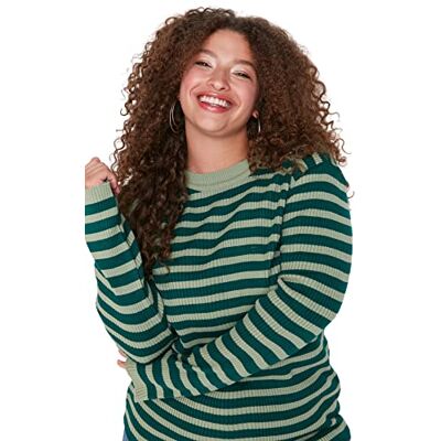 TBBAW23AN00019 Trendyol Damska bluza /Yeşil, zielona, 4XL, ZIELONY, 4XL TBBAW23AN00019 Trendyol Damska bluza /Yeşil, zielona, 4XL, ZIELONY, 4XL