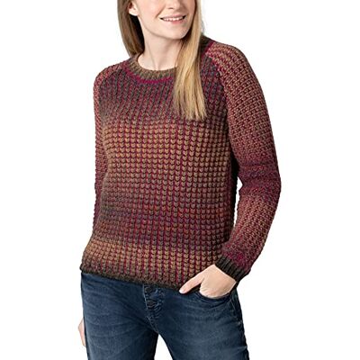 18-10154-00-9126 Timezone sweter damski raglanowy, Purple Brown Multicolor, XL 18-10154-00-9126 Timezone sweter damski raglanowy, Purple Brown Multicolor, XL