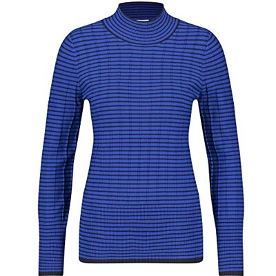 978003-35710 Gerry Weber Damski sweter , niebieski w paski, 42 978003-35710 Gerry Weber Damski sweter , niebieski w paski, 42