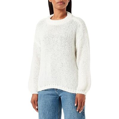 10291695 Bestseller A/S Damski sweter VMADA LS O-Neck GA NOOS, Snow White, M, Snow White, M 10291695 Bestseller A/S Damski sweter VMADA LS O-Neck GA NOOS, Snow White, M, Snow White, M