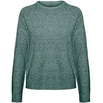 10238870 VERO MODA PETITE Women's VMDOFFY LS O-Neck Blouse GA PTT sweter, brzoza/szczegóły: melanż, XXS/P, Birch/szczegóły: melanż 10238870 VERO MODA PETITE Women's VMDOFFY LS O-Neck Blouse GA PTT sweter, brzoza/szczegóły: melanż, XXS/P, Birch/szczegóły: melanż
