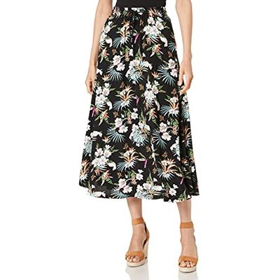 TB4099 Urban Classics Damska spódnica Viscose Midi Skirt, d?uga spódnica z wiskozy dla kobiet, dost?pna w wielu kolorach, rozmiary XS 5XL, Black Tropical, M TB4099 Urban Classics Damska spódnica Viscose Midi Skirt, d?uga spódnica z wiskozy dla kobiet, dost?pna w wielu kolorach, rozmiary XS 5XL, Black Tropical, M