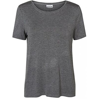 27000752-Medium Grey Melange Noisy May Nmharry S/S Top Noos Koszulka damska, Szary (Medium Grey Melange Medium Grey Melange), XS 27000752-Medium Grey Melange Noisy May Nmharry S/S Top Noos Koszulka damska, Szary (Medium Grey Melange Medium Grey Melange), XS