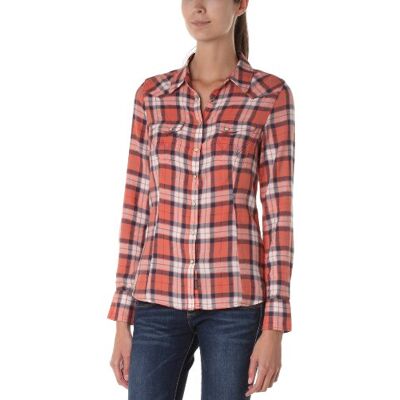 Sam l/s shirt Wrangler Koszula Damska, Orange (Baked Apple), L Sam l/s shirt Wrangler Koszula Damska, Orange (Baked Apple), L