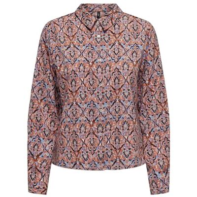 15331913 Onlnova Life VIS L/S Maya Shirt AOP, Red Orange/Aop:591 Soul, M 15331913 Onlnova Life VIS L/S Maya Shirt AOP, Red Orange/Aop:591 Soul, M