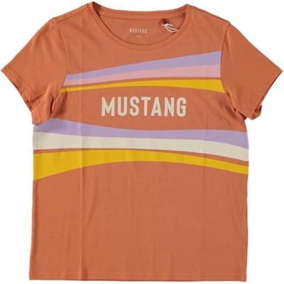 1015176-7265 MUSTANG Damska koszulka w stylu Loa, Dusted Clay 7265, XXS 1015176-7265 MUSTANG Damska koszulka w stylu Loa, Dusted Clay 7265, XXS