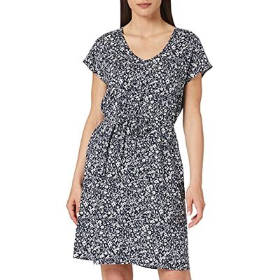 1024957 TOM TAILOR Denim Damski Sukienka mini z detalami na plecach , 16355 Blue Flower Print, S 1024957 TOM TAILOR Denim Damski Sukienka mini z detalami na plecach , 16355 Blue Flower Print, S
