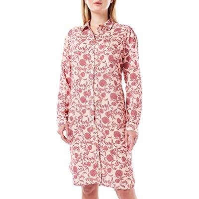21WW21019BD Dagi Women's Sleepwear Long Sleeve Shirt Collar Nightie Nightgown, terakota, 38, Terracotta, 38 21WW21019BD Dagi Women's Sleepwear Long Sleeve Shirt Collar Nightie Nightgown, terakota, 38, Terracotta, 38