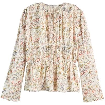 U9B01083B Scotch & Soda Tkany top z nadrukiem, Cosmic Sky Eggnog U219, 66 U9B01083B Scotch & Soda Tkany top z nadrukiem, Cosmic Sky Eggnog U219, 66