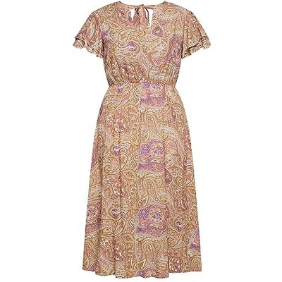 15827048-SI01 SIDONA Sukienka damska z nadrukiem Paisley , liliowa wielokolorowa, XXL, Sukienka z nadrukiem paisley, XXL 15827048-SI01 SIDONA Sukienka damska z nadrukiem Paisley , liliowa wielokolorowa, XXL, Sukienka z nadrukiem paisley, XXL