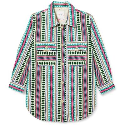 26227442-NA02 NALLY Dziewczęca kurtka koszulowa Shirt, Wielokolorowy, turkusowy, 146 cm 26227442-NA02 NALLY Dziewczęca kurtka koszulowa Shirt, Wielokolorowy, turkusowy, 146 cm