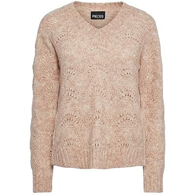 17126613 PIECES Damski sweter PCBIBBI LS z dekoltem w serek, NOOS BC, Rose Cloud, XS 17126613 PIECES Damski sweter PCBIBBI LS z dekoltem w serek, NOOS BC, Rose Cloud, XS
