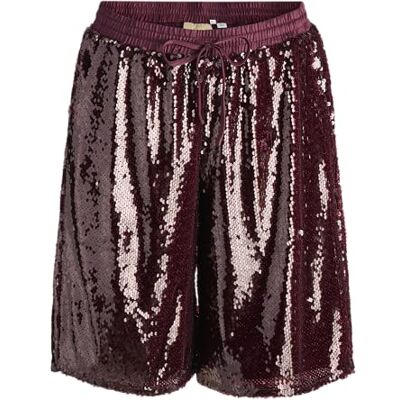 12284999-4858387 JACK & JONES Jxsia Sequin Shorts WVN szorty, Cabernet, XS 12284999-4858387 JACK & JONES Jxsia Sequin Shorts WVN szorty, Cabernet, XS