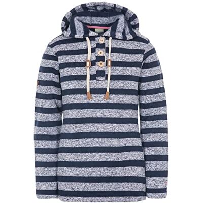 FAFLFLTR0009_NSLXS Trespass damskie społeczeństwo ciepły polar z kapturem 290 g/m², granatowy pasek Marl, XS FAFLFLTR0009_NSLXS Trespass damskie społeczeństwo ciepły polar z kapturem 290 g/m², granatowy pasek Marl, XS