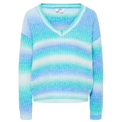 12425240-LI01 LIBBI Damski sweter z dzianiny , turkusowy, wielokolorowy, XL/XXL, turkusowy wielokolorowy, XL-XXL 12425240-LI01 LIBBI Damski sweter z dzianiny , turkusowy, wielokolorowy, XL/XXL, turkusowy wielokolorowy, XL-XXL