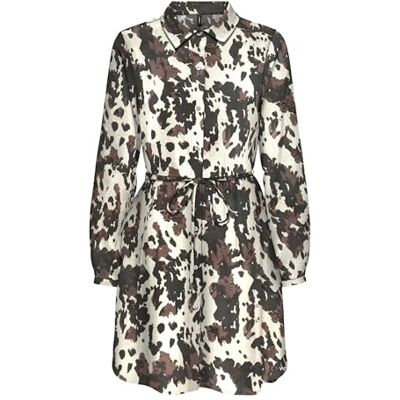 15241890-4871917 Onlnova Life Vis L/S Shirt Dress, Chocolate Lab, S 15241890-4871917 Onlnova Life Vis L/S Shirt Dress, Chocolate Lab, S