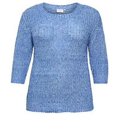 10581436 Kaffe Curve Kcsanne Knit Sweter Damski, Regatta, M duże rozmiary 10581436 Kaffe Curve Kcsanne Knit Sweter Damski, Regatta, M duże rozmiary