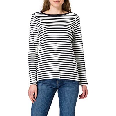4063879634802 TOM TAILOR Denim Damski Koszulka z długim rękawem w paski 1023950, 25924 Navy White Stripe, XXL 4063879634802 TOM TAILOR Denim Damski Koszulka z długim rękawem w paski 1023950, 25924 Navy White Stripe, XXL