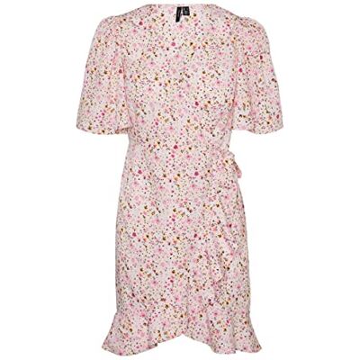 10290762 VERO MODA Damska sukienka VMEMMA Henna 2/4, krótka sukienka WVN GA, Parfait Pink/AOP: Mille Flower, XS, Parfait Pink/Aop: mille Flower, XS 10290762 VERO MODA Damska sukienka VMEMMA Henna 2/4, krótka sukienka WVN GA, Parfait Pink/AOP: Mille Flower, XS, Parfait Pink/Aop: mille Flower, XS