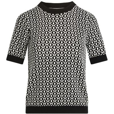 252-MSIX MORGAN Sweter, Czarny/Off White, M 252-MSIX MORGAN Sweter, Czarny/Off White, M