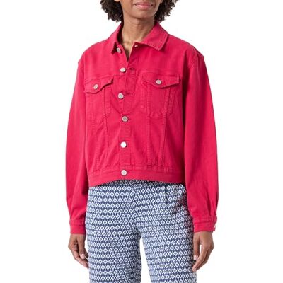 14091989 Viweylie Denim Jacket/Pb, czereśniowy, 42 14091989 Viweylie Denim Jacket/Pb, czereśniowy, 42