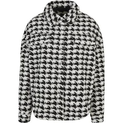 TB5078 Urban Classics Women's Ladies AOP Sherpa Overshirt Shirt, blackhoundstooth, XL, Blackhoundstooth, XL TB5078 Urban Classics Women's Ladies AOP Sherpa Overshirt Shirt, blackhoundstooth, XL, Blackhoundstooth, XL