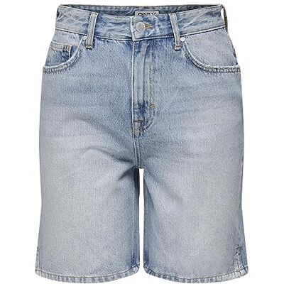 15286816 ONLY Damskie szorty dżinsowe ONLBILLIE EX HW STRA LB DNM DOT, jasnoniebieskie dżinsy, XS, jasnoniebieski (light blue denim), XS 15286816 ONLY Damskie szorty dżinsowe ONLBILLIE EX HW STRA LB DNM DOT, jasnoniebieskie dżinsy, XS, jasnoniebieski (light blue denim), XS