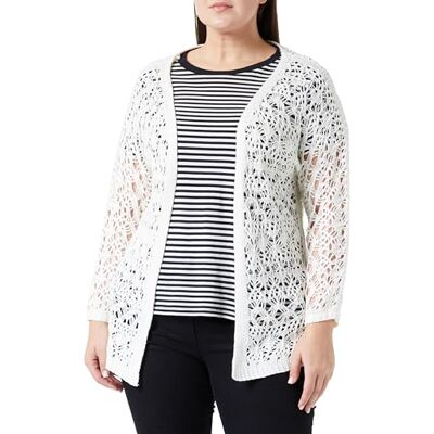 19026470-NA03 nascita Damski kardigan , wełniany biały, XL/XXL, biały (wollweiss), XL-XXL 19026470-NA03 nascita Damski kardigan , wełniany biały, XL/XXL, biały (wollweiss), XL-XXL