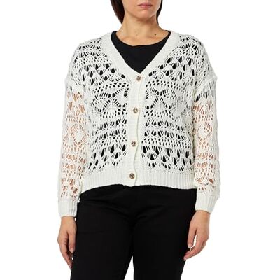 19022957-CA02 caneva Damski kardigan , biały, M/L, biały, M-L 19022957-CA02 caneva Damski kardigan , biały, M/L, biały, M-L