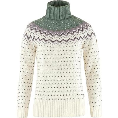 F84792 Fjällräven Damski sweter Övik Knit Roller Neck W, Chalk White-Patina Green, XS, Chalk White-Patina Green, XS F84792 Fjällräven Damski sweter Övik Knit Roller Neck W, Chalk White-Patina Green, XS, Chalk White-Patina Green, XS