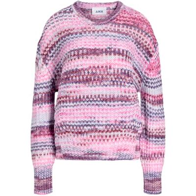 12207206-4924773 JACK & JONES Jxsimone Space Dye Crew Neck Knit Sn, Purple Rose, S 12207206-4924773 JACK & JONES Jxsimone Space Dye Crew Neck Knit Sn, Purple Rose, S