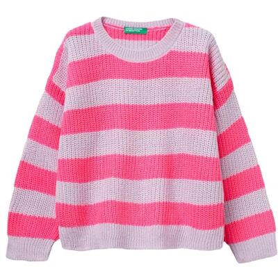 1Z8SH102W United Colors of Benetton Bluza dziewczęca, Fioletowy, 4 anni 1Z8SH102W United Colors of Benetton Bluza dziewczęca, Fioletowy, 4 anni