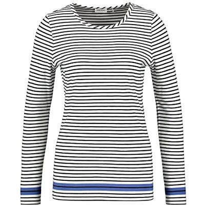 977007-35004 Gerry Weber Damski T-Shirt, niebieski/ecru/biały w prążki, 34, Niebieski/Ecru/Bia?e paski, 34 977007-35004 Gerry Weber Damski T-Shirt, niebieski/ecru/biały w prążki, 34, Niebieski/Ecru/Bia?e paski, 34