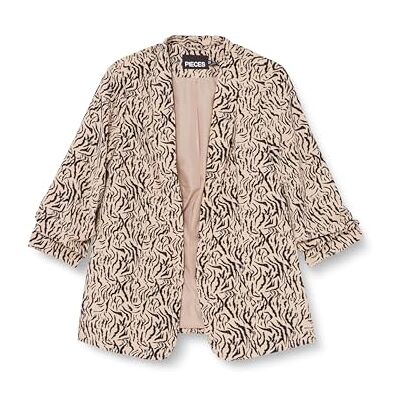 17126850 PIECES Blazer damski PCBOSELLA, White Pepper/Aop: graphic, XS 17126850 PIECES Blazer damski PCBOSELLA, White Pepper/Aop: graphic, XS