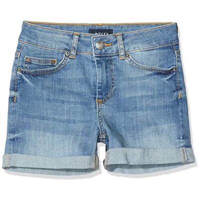 17080658-Light Blue Denim PIECES Damskie szorty Pcfive Delly Lbld Wash 17080658-Light Blue Denim PIECES Damskie szorty Pcfive Delly Lbld Wash