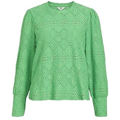 23041023 OBJECT Damska bluzka Objfeodora L/S Top Noos, Vibrant Green, M 23041023 OBJECT Damska bluzka Objfeodora L/S Top Noos, Vibrant Green, M