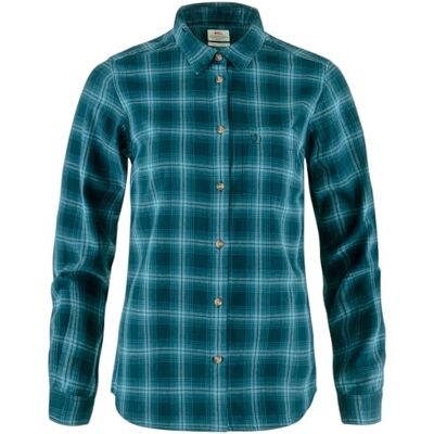 F89833 Fjällräven Damska koszula bluzka Övik Flannel Shirt W, Dark Navy-Indigo Blue, L F89833 Fjällräven Damska koszula bluzka Övik Flannel Shirt W, Dark Navy-Indigo Blue, L