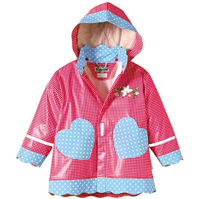 408593-8 Playshoes Dziewczęcy płaszcz przeciwdeszczowy w stylu wiejskim, na Oktoberfest, z odblaskami, czerwony (rot 8), 86 cm 408593-8 Playshoes Dziewczęcy płaszcz przeciwdeszczowy w stylu wiejskim, na Oktoberfest, z odblaskami, czerwony (rot 8), 86 cm