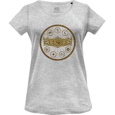 WOHOFTDTS004 House Of the Dragon T-Shirt, Melange, L Kobiety, Szary Melange, L WOHOFTDTS004 House Of the Dragon T-Shirt, Melange, L Kobiety, Szary Melange, L