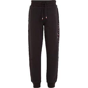 KS0KS00214 Tommy Hilfiger Dziecięce spodnie do biegania, uniseks Essential Sweatpants bawełna ekologiczna, czarny (czarny), 7 lat KS0KS00214 Tommy Hilfiger Dziecięce spodnie do biegania, uniseks Essential Sweatpants bawełna ekologiczna, czarny (czarny), 7 lat