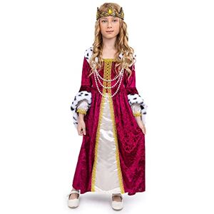 Dress Up America Kostium królowej dla dziewczynki Kostium renesansowej księżniczki dla dzieci Zestaw królewskiej sukni i korony Dress Up America Kostium królowej dla dziewczynki Kostium renesansowej księżniczki dla dzieci Zestaw królewskiej sukni i korony