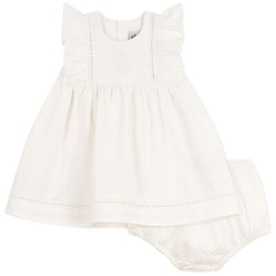 A0DV5 Petit Bateau Sukienka dziecięca z bawełny bez rękawów z haftem Bloomer A0DV5 Petit Bateau Sukienka dziecięca z bawełny bez rękawów z haftem Bloomer