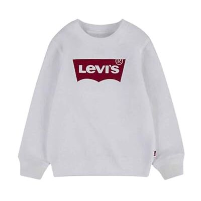 9E9079 Levi's Kids Lvb Batwing Crewneck sweter chłopcy, Marshmallow, 12 Lata 9E9079 Levi's Kids Lvb Batwing Crewneck sweter chłopcy, Marshmallow, 12 Lata
