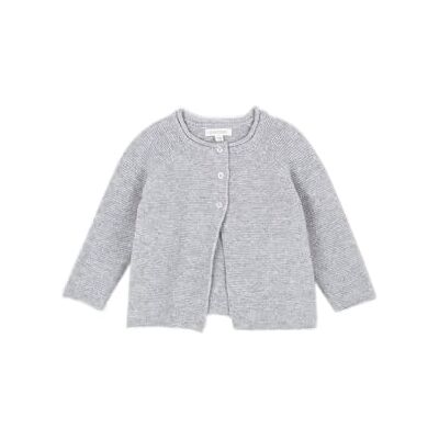 W16JCHCA901GC Gocco Dziecięcy sweter z kardigan Chaqueta Punto Bobo, Gris Claro Melange, 9 miesi?cy W16JCHCA901GC Gocco Dziecięcy sweter z kardigan Chaqueta Punto Bobo, Gris Claro Melange, 9 miesi?cy