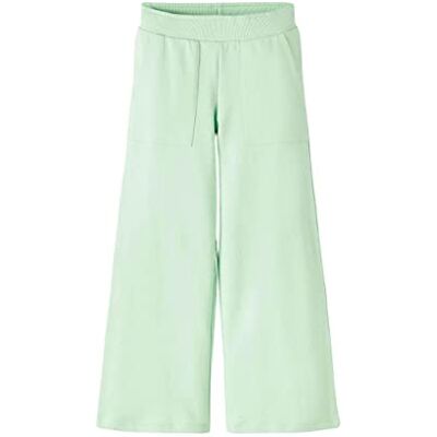 13214913 NAME IT Girl's NKFDIANE Wide Pant UNB spodnie, zielony Ash, 128, Green Ash, 128 cm 13214913 NAME IT Girl's NKFDIANE Wide Pant UNB spodnie, zielony Ash, 128, Green Ash, 128 cm