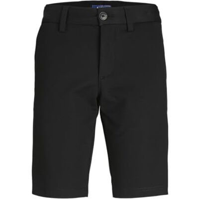 12249675 JACK&JONES JUNIOR Jpstcooper Jjchino szorty chłopięce Noos Jnr chinosy, czarny, 128 12249675 JACK&JONES JUNIOR Jpstcooper Jjchino szorty chłopięce Noos Jnr chinosy, czarny, 128